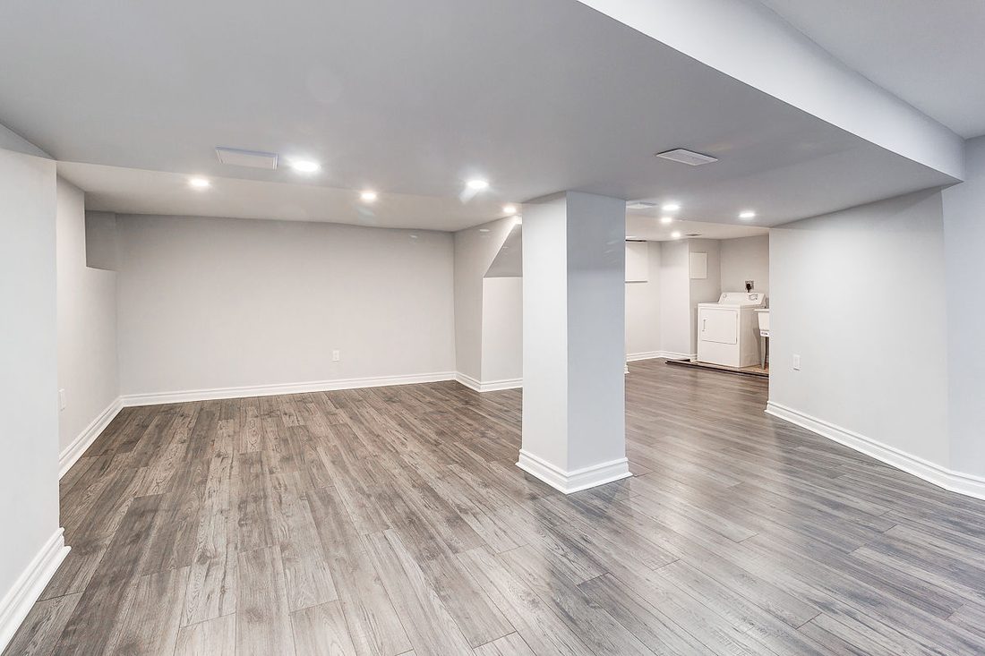 Finished basement interior by Evergreen Painting